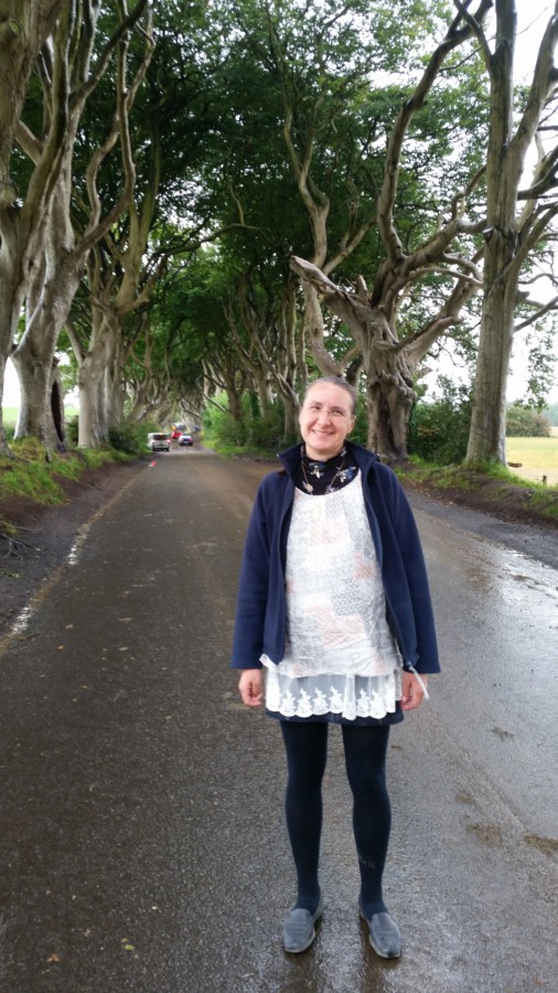 Gundula in der Allee The Dark Hedges